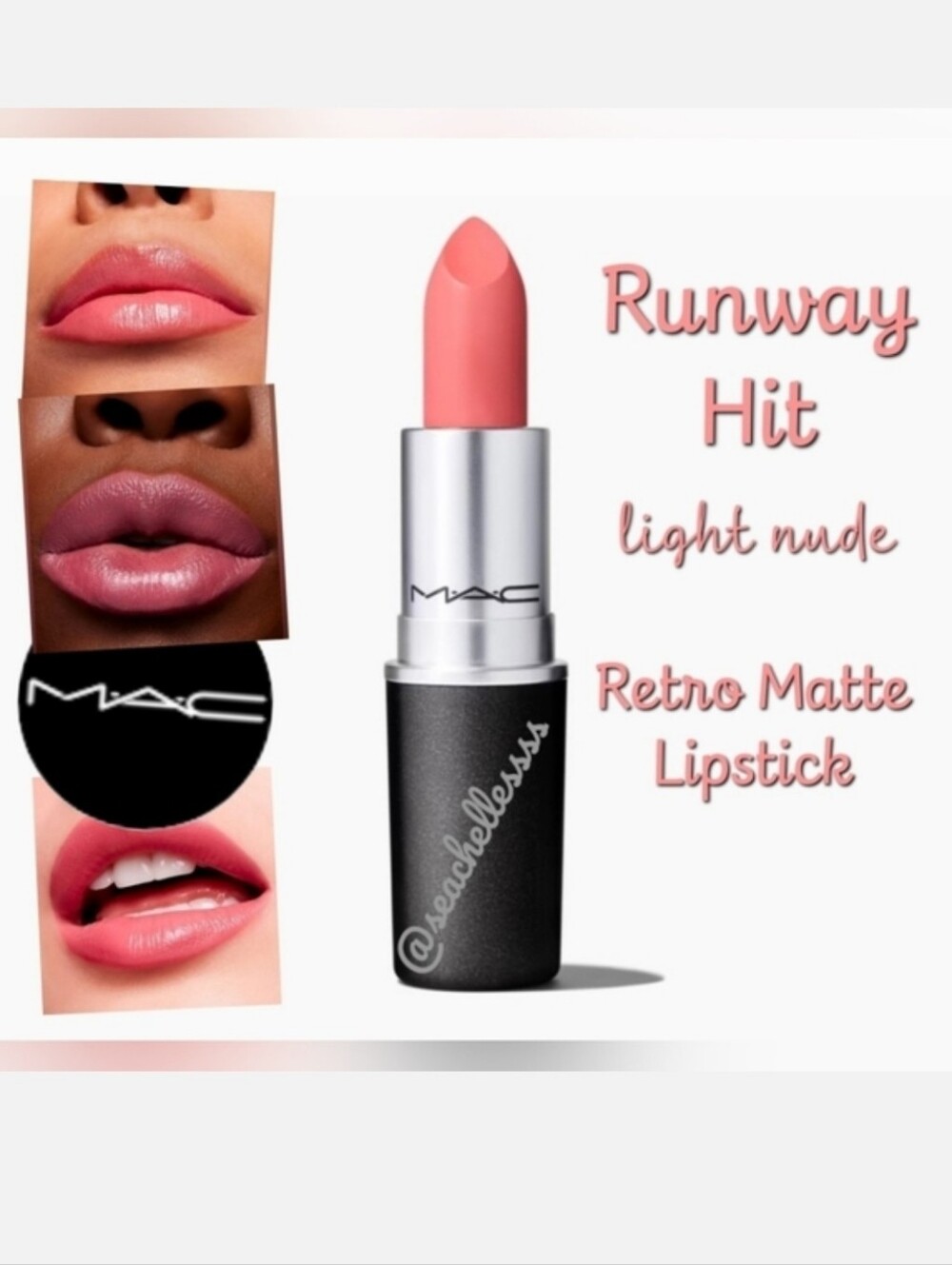 MAC Cosmetics Retro Matte Lipstick Runway Hit Light Pinkish Nude Brand New Box